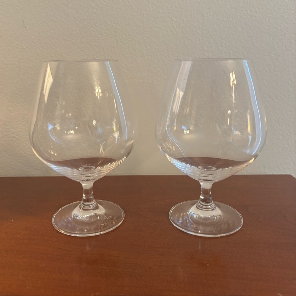Set of 2 Spiegelau Brandy Snifter Cognac Glasses German Crystal Clear